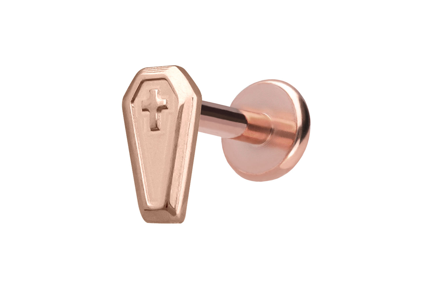 Titan Labret Piercing mit Push Fit SARG